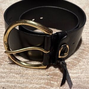 Polo by Ralph Lauren Black Leather Belt